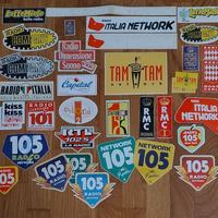Adesivi radio vintage anni '90 e primi 2000