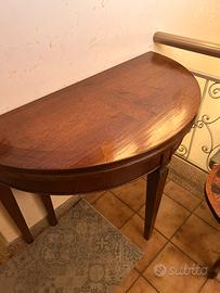 Console tavolo allungabile legno massello