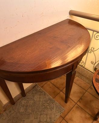 Console tavolo allungabile legno massello