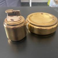 Accendino da tavoro e posacenere Vintage