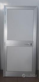 Porta con telaio in alluminio cm 85 x cm 196