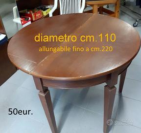 Tavolo tondo allungabile