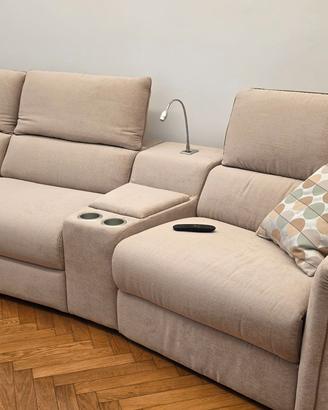 Divani &Divani 3,23m-Relax-poggiatesta regolabili-