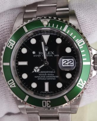 ROLEX SUBMARINER KERMIT 2010 NOS