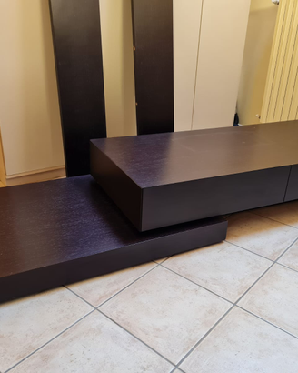 Mobile legno porta TV con mensole