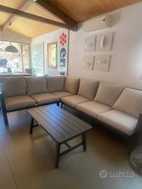 Divano angolare da esterno