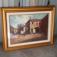 Quadro Dipinto olio Fine Anni 800 pittore VICI (Vi