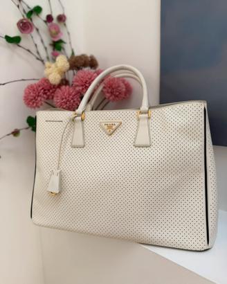 Rara Borsa Prada Galliera Saffiano Fori Originale