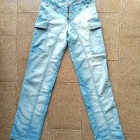 Jeans donna lavaggio chiaro, cerniera, Extyn