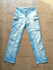 Jeans donna lavaggio chiaro, cerniera, Extyn