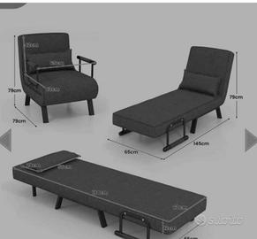 Poltrona letto singolo 