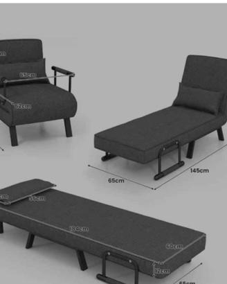Poltrona letto singolo 