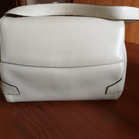 Borsa a spalla, vera pelle beige, M. ROSSINI,nuova