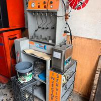 Banco pilizia iniettori ultrasuoni