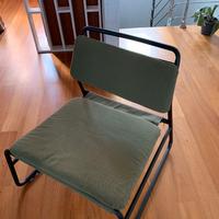 sedia sdraio verde/nera cameretta