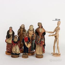 Gruppo di Figure da Presepe - Fine '800