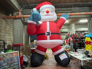 Babbo natale gonfiabile pubblicitario 5 metri
