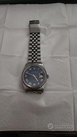Rolex  DateJust 16220 Blu - Soleil  Numeri Romani