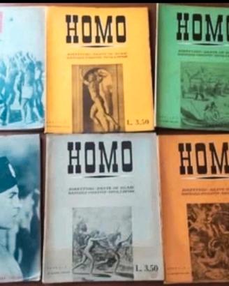 Lotto 6 fascicoli vintage rivista Homo del 1941
