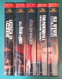 Primi 5 film di 007 (James Bond) formato VHS