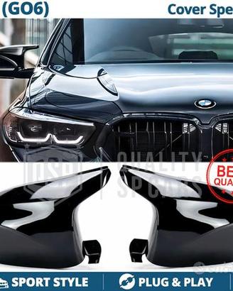 CALOTTE SPECCHIETTI per Bmw X6 G06 Nero Lucido