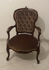 Poltrona Vintage Stile Luigi XV