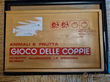 Gioco delle coppie Animali e frutta anni 90
