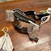 Occhiali motocross roll off ufo bianchi