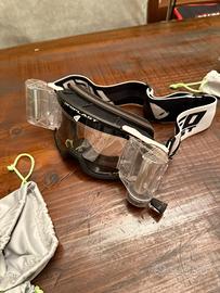 Occhiali motocross roll off ufo bianchi