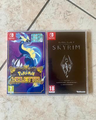 Pokémon Violetto e Skyrim per Nintendo Switch