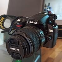 Nikon D60 kit 2 obiettivi flash esterno accessori