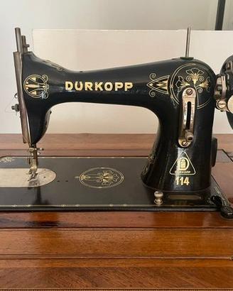 Macchina da cucire Durkopp 114 con mobile in legno