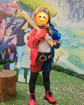 vestito carmevale  veneziano Harley Quiin tg4anni