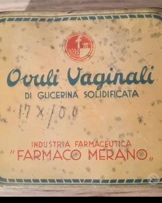 VECCHIA SCATOLA DI LATTA MEDICINALI VINTAGE 
