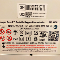 Concentratore di ossigeno con carrello