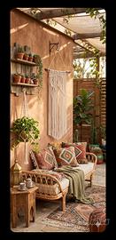 Arazzo Macramè decorazione Nordico Scandinavo Boho