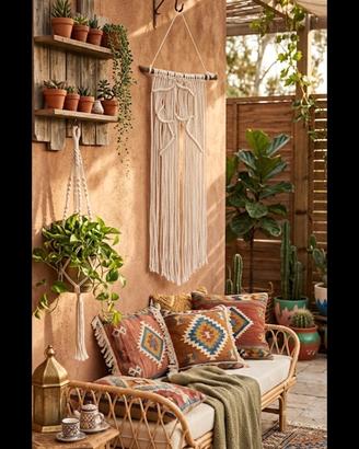 Arazzo Macramè decorazione Nordico Scandinavo Boho