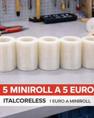 mini roll senza mandrino 5pz 5€ i piu' economici