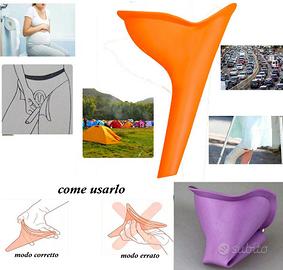 N° 3 pezzi ORINATOI AD IMBUTO PORTATILE x DONNA