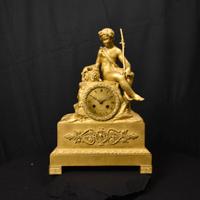 Orologio Antico Bronzo Dorato - Ottocento