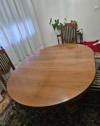 TAVOLO LEGNO CON SEDIE