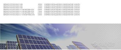 Impianto fotovoltaico 3 kw