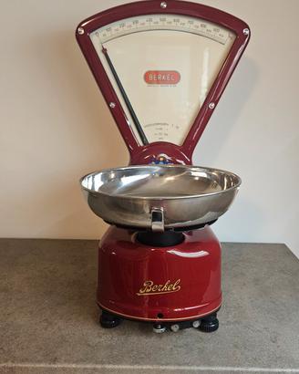 bilancia Berkel vintage restaurata rossa 