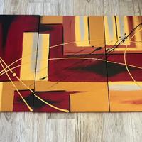 Quadro astratto moderno 3 pannelli – 120x60 cm
