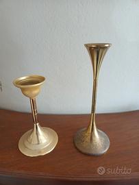 candelabri in ottone 