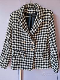 blazer doppiopetto bouclè pied de poule
