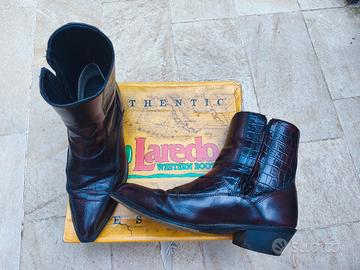 stivaletti Laredo black cherry coccodrillo