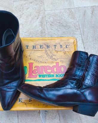 stivaletti Laredo black cherry coccodrillo