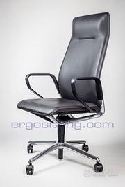 Poltrona direzionale Sedus Se-Line pelle naturale