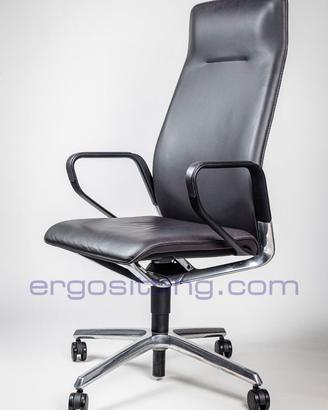 Poltrona direzionale Sedus Se-Line pelle naturale